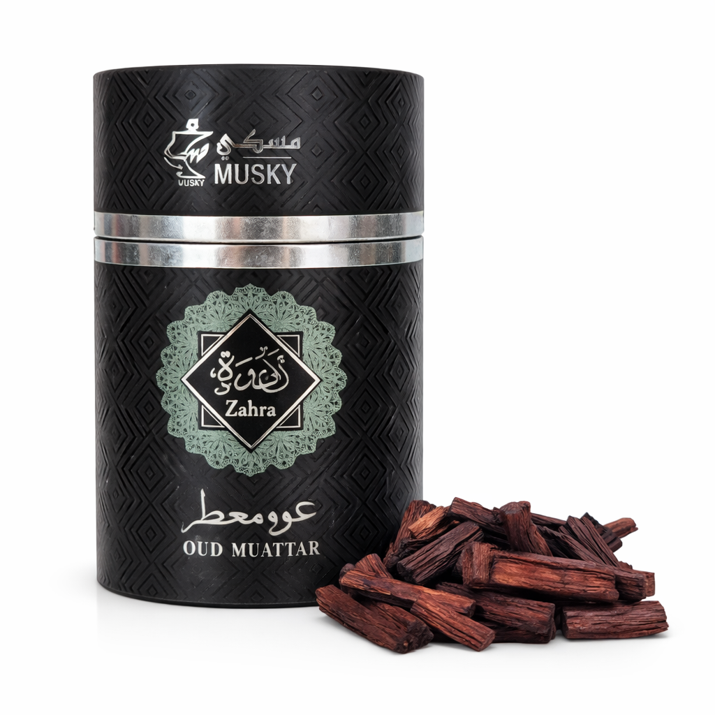 Zahra OUD Muattar Incense - Musky Perfumes (25g)