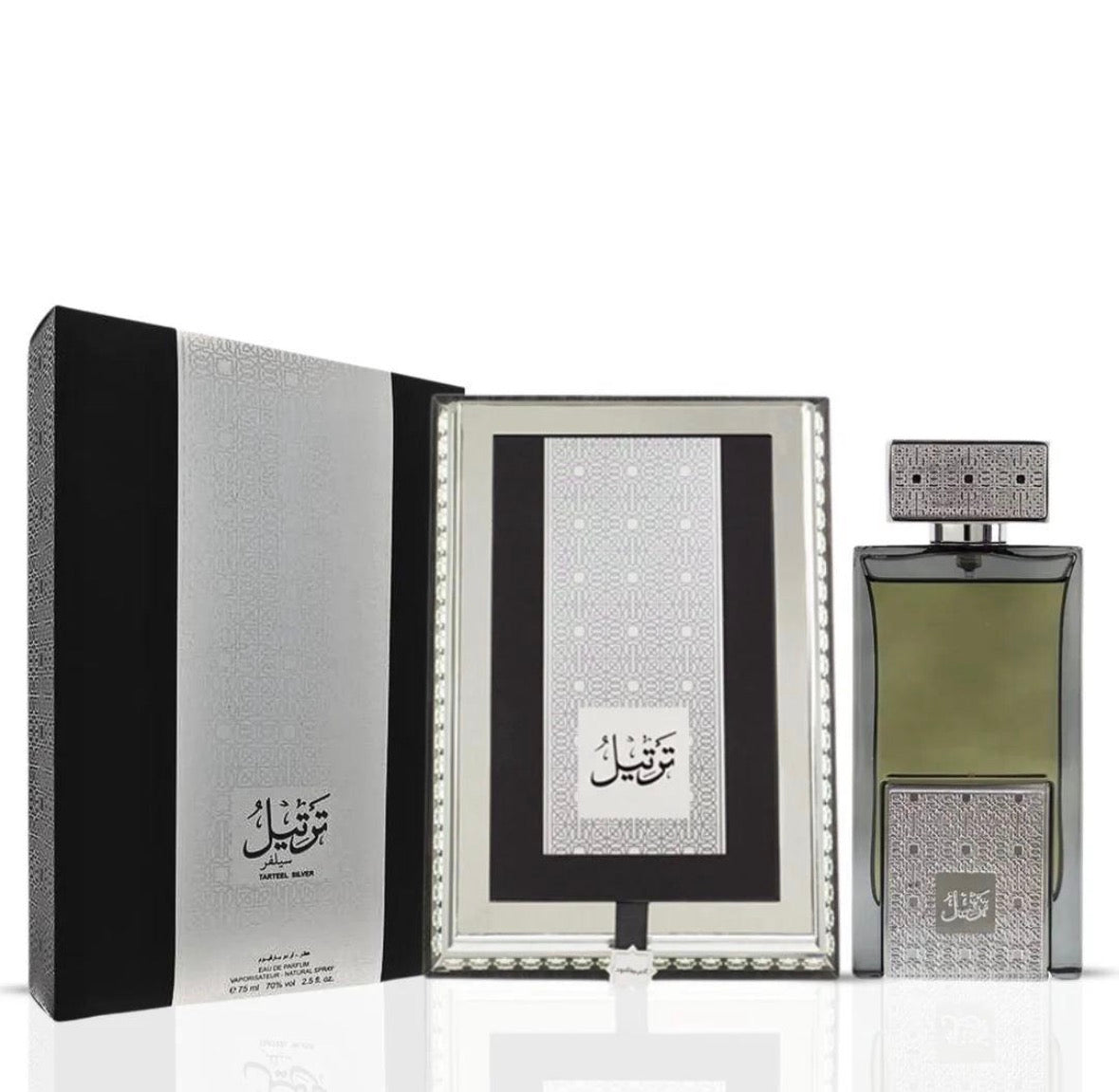 Arabian oud TARTEEL SILVER-EUA DE PARFUM,VAPORISATEUR,NATURAL SPRAY / e75 ml 70 % vol. 2.5 fl. oz.