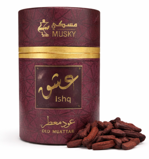 Ishq OUD Muattar Incense - Musky Perfumes (25g)