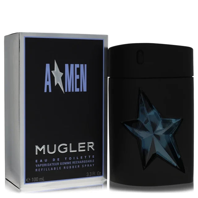 Angel Men - Mugler Eau De Toilette Spray Rubber Bottle Refillable(100 ml | 3.3 oz)